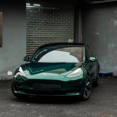 TPU Gloss Metallic Agate Green Colored PPF Paint Protection Film 02