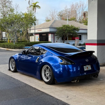 Gloss Metallic Ocean Deep Blue Car Vinyl Wrap PET 02