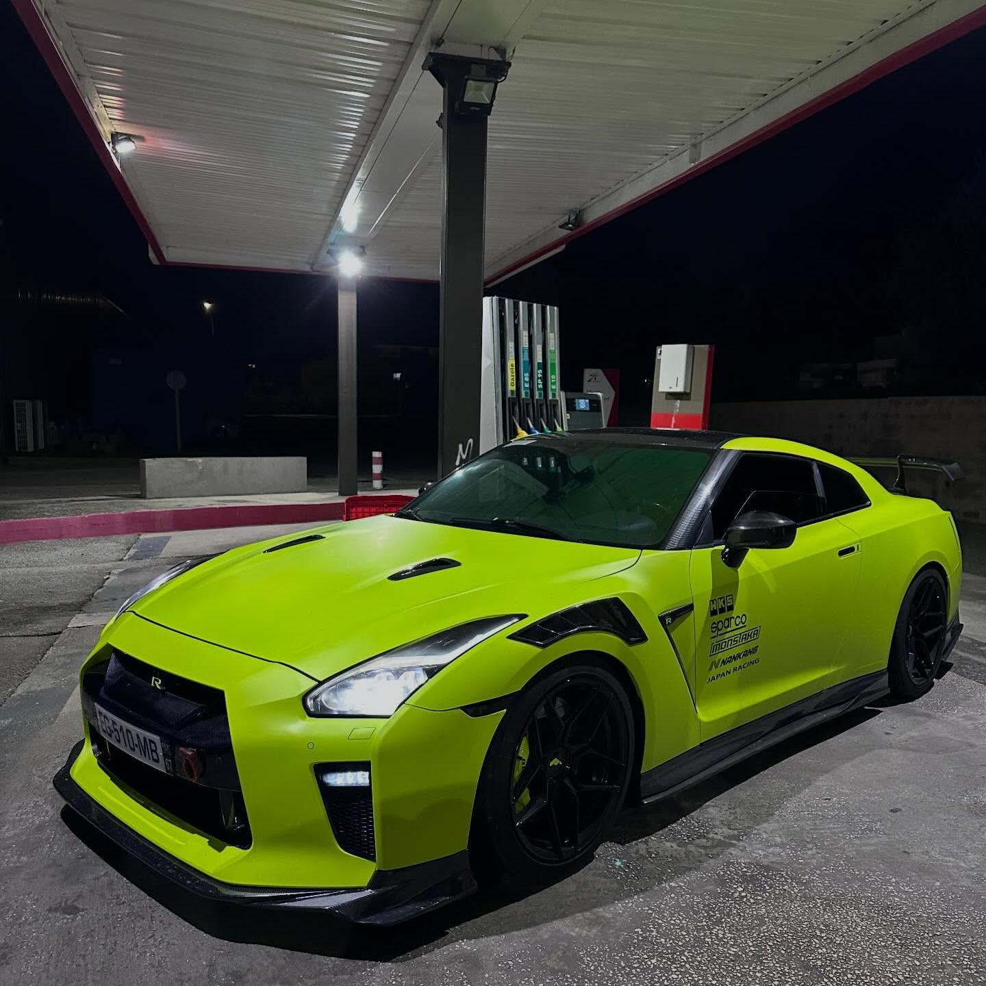 Matte Ultimate Flat Fluorescent Yellow Car Vinyl Wrap PET