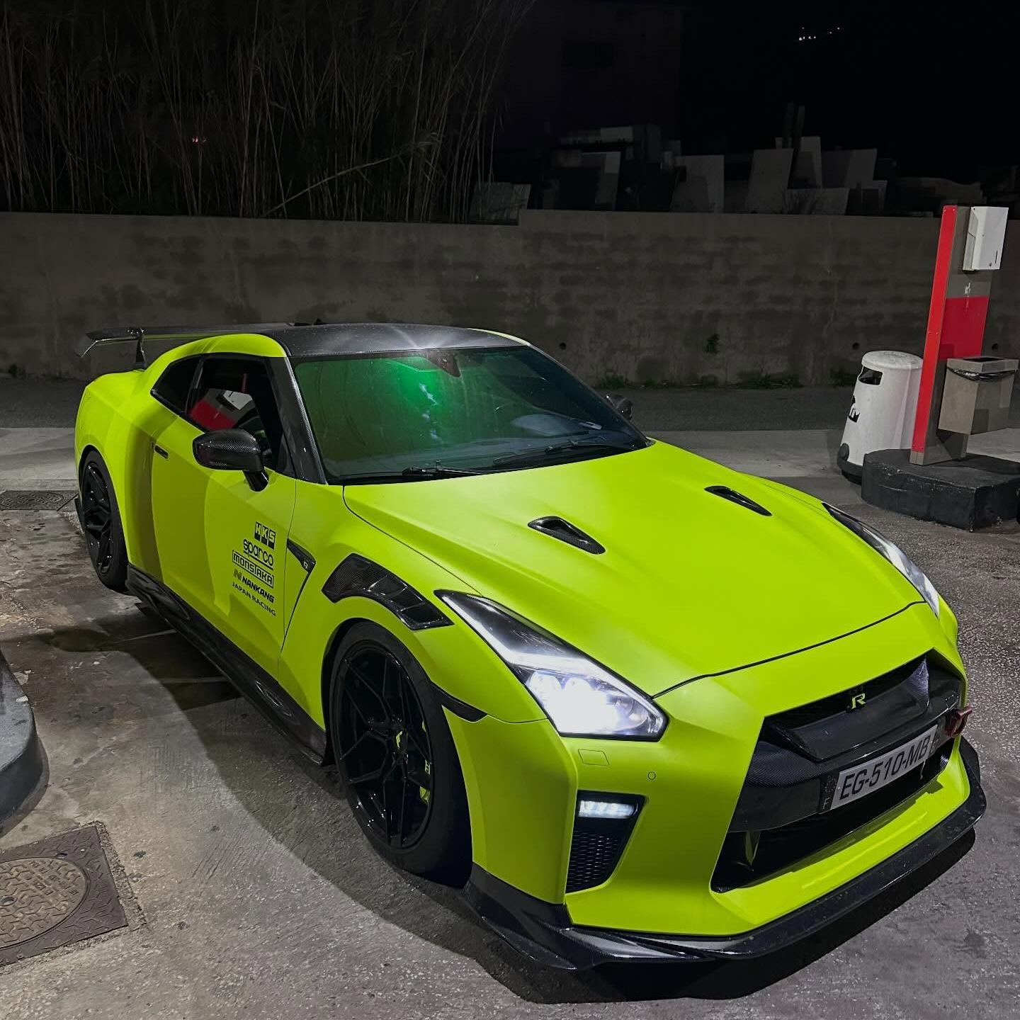 Matte Ultimate Flat Fluorescent Yellow Car Vinyl Wrap PET