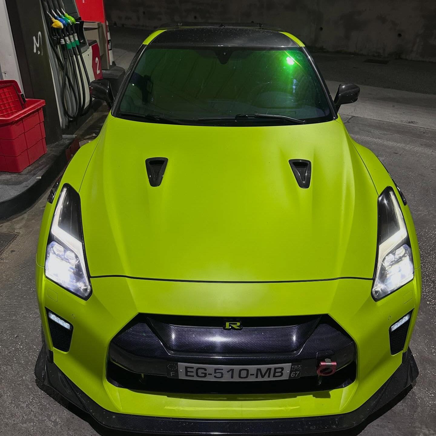 Matte Ultimate Flat Fluorescent Yellow Car Vinyl Wrap PET