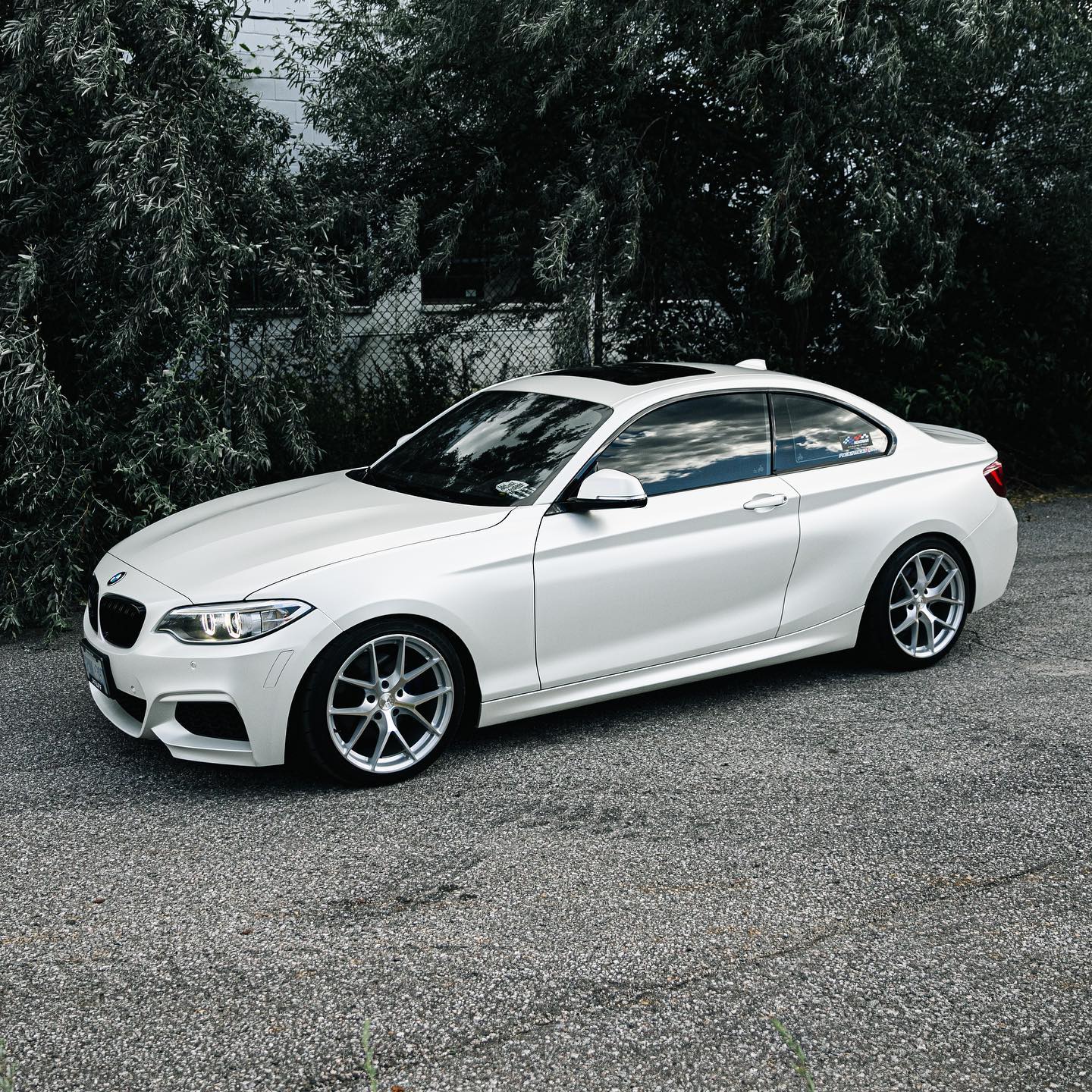 Satin Ceramic Satin White Car Vinyl Wrap PET