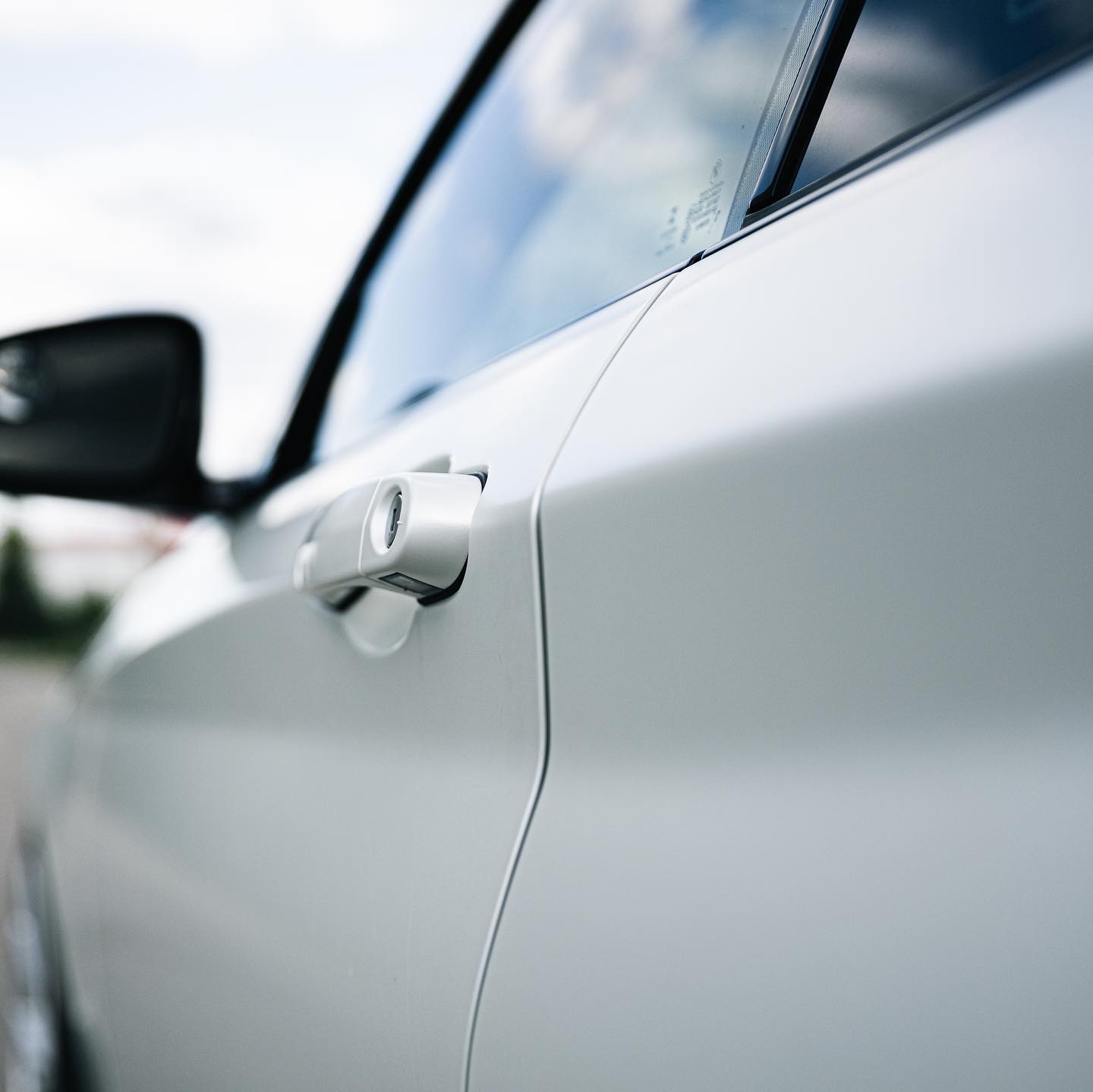 Satin Ceramic Satin White Car Vinyl Wrap PET