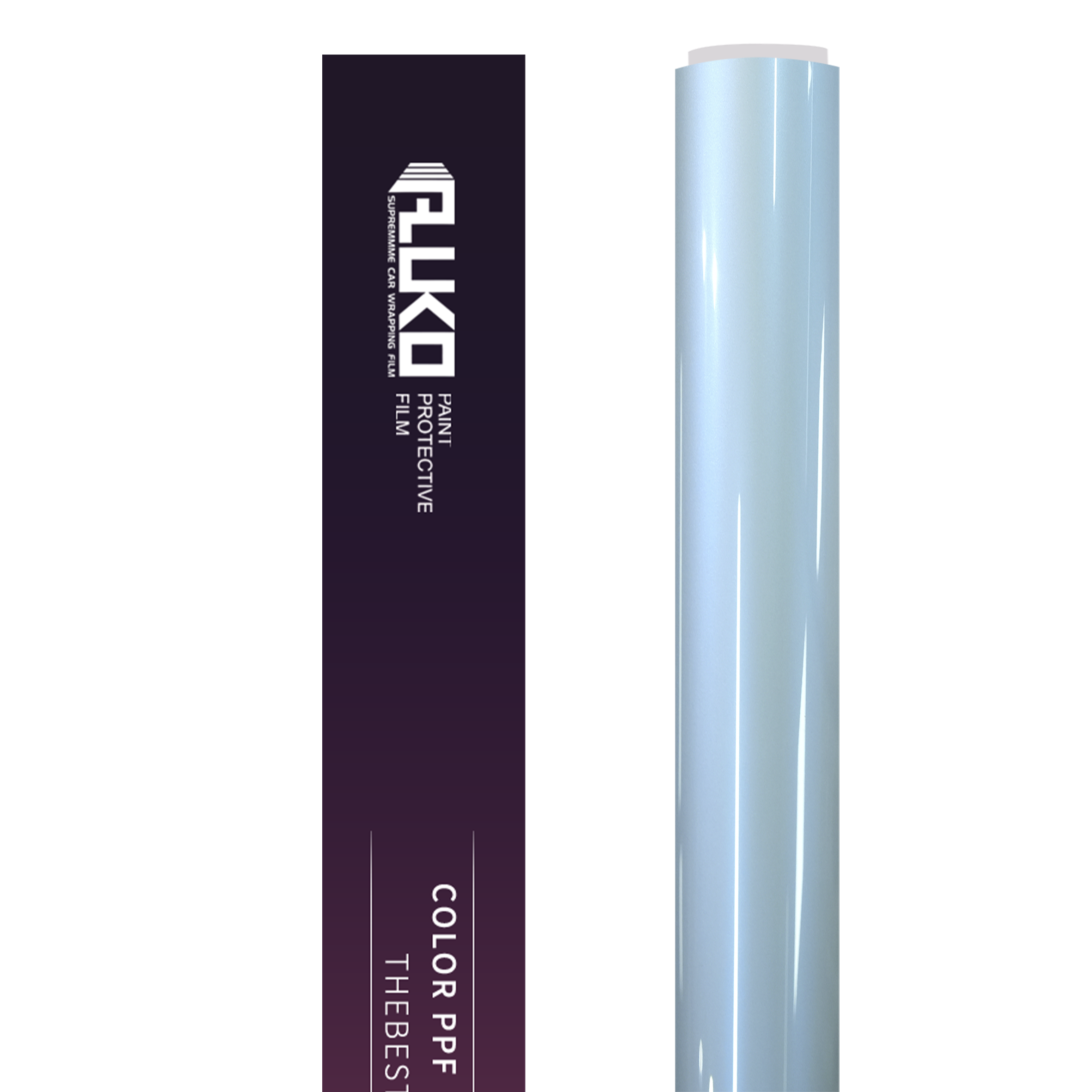 TPU Gloss Liquid Metallic Grayish Blue Colored PPF Paint Protection Film