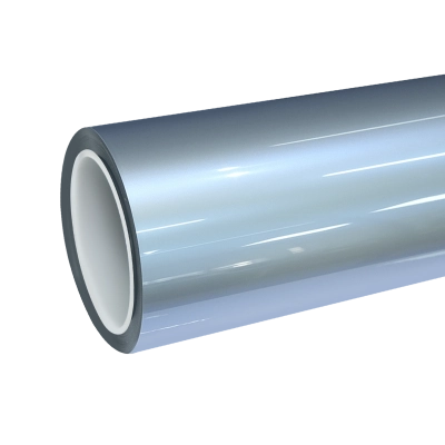TPU Gloss Liquid Metallic Grayish Blue Colored PPF Paint Protection Film 01