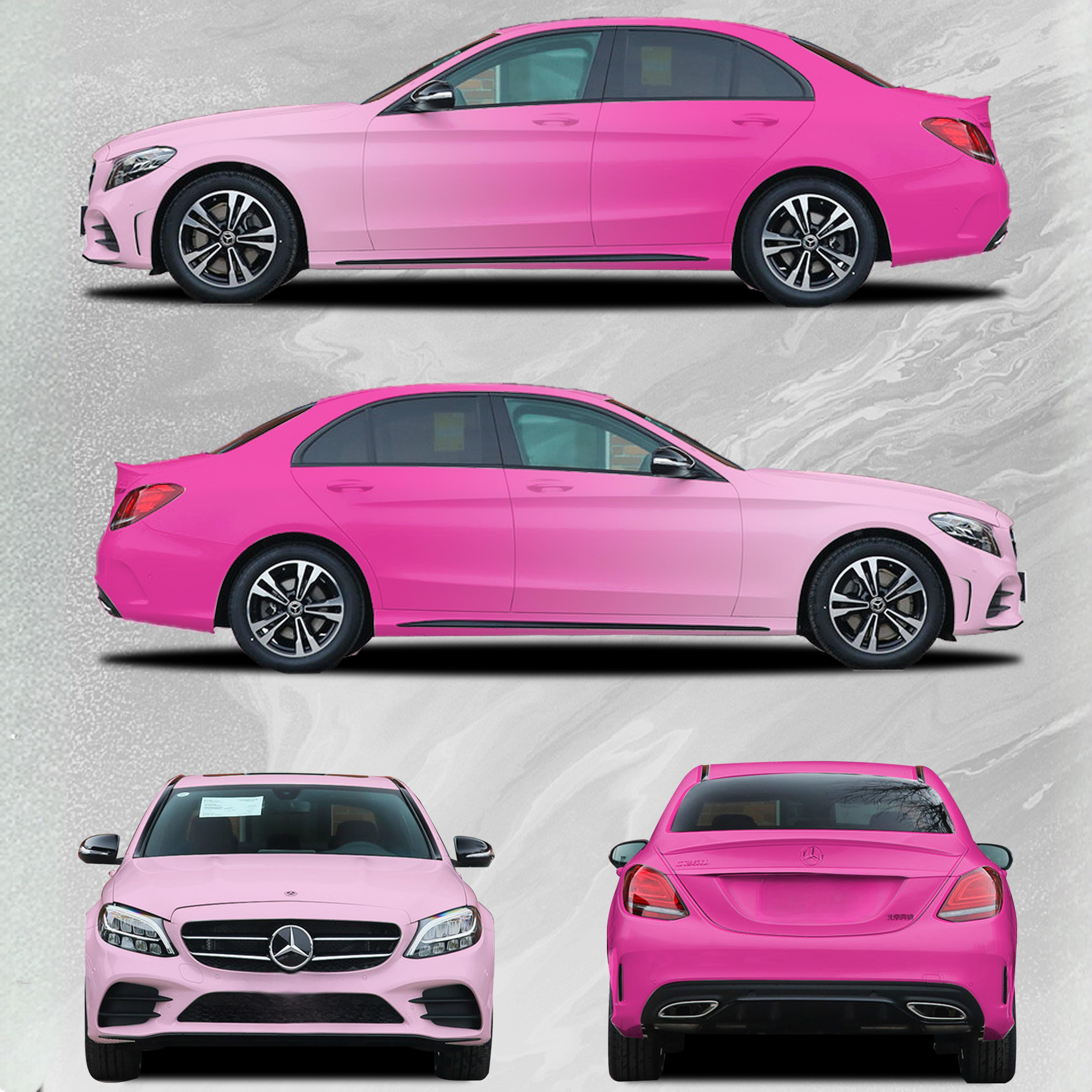 ALUKOVINYL Pink to Pink Gradient Custom Car Wraps