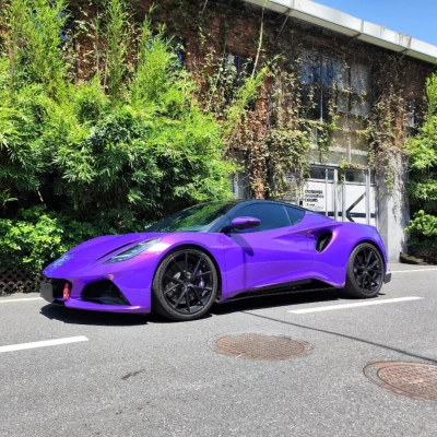 TPU Glossy Metallic Royalty Explosion Purple Colored PPF Paint Protection Film 02