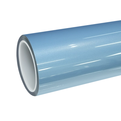 TPU Gloss Metallic Ice Blue Colored PPF Paint Protection Film 01