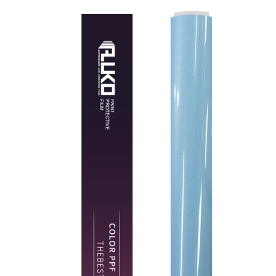 TPU Gloss Metallic Ice Blue Colored PPF Paint Protection Film 02