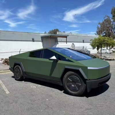 TPU Satin Ceramics Military Green Colored PPF Paint Protection Film 02