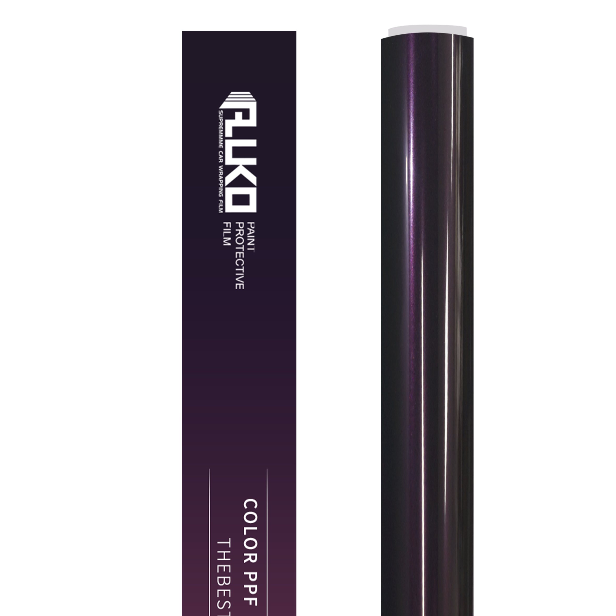TPU Gloss Super Bright Black Magic Purple Colored PPF Paint Protection Film
