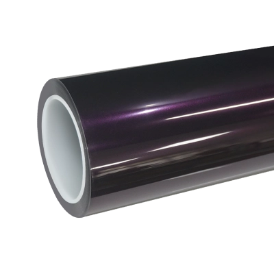 TPU Gloss Super Bright Black Magic Purple Colored PPF Paint Protection Film 01