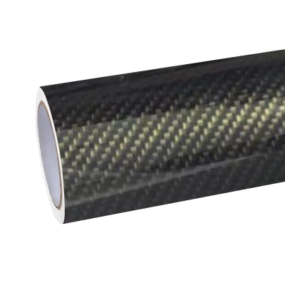 Gloss Emulational 9D Carbon Fiber Black Car Vinyl Wrap PET 01