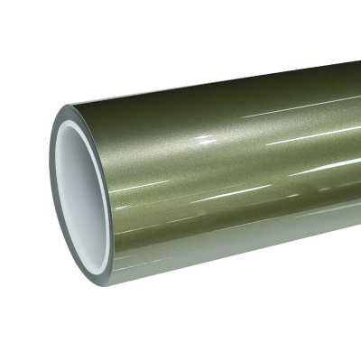 TPU Gloss Metallic Olive Green Colored PPF Paint Protection Film 01
