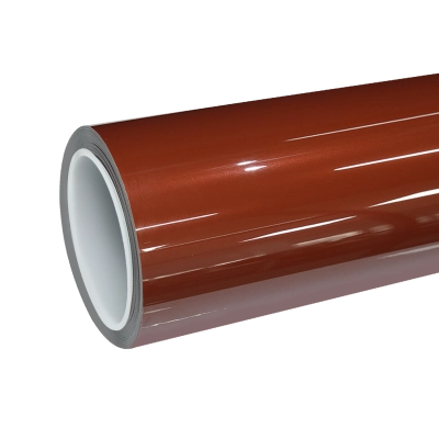 TPU Gloss Metallic Papaiya Orange Colored PPF Paint Protection Film 01