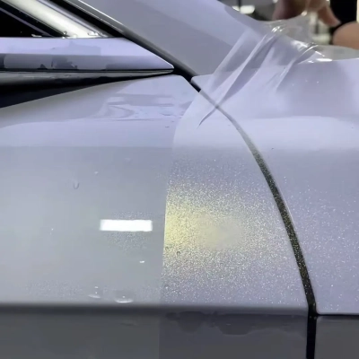 TPU Transparent Gold Diamond Colored PPF Paint Protection Film 02