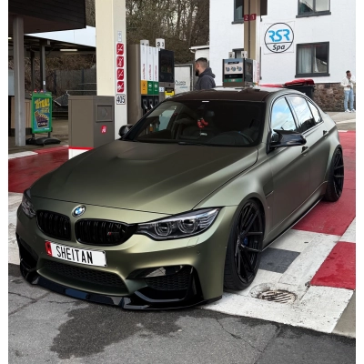 Matte Metallic Lighting Green Car Vinyl Wrap PET 02