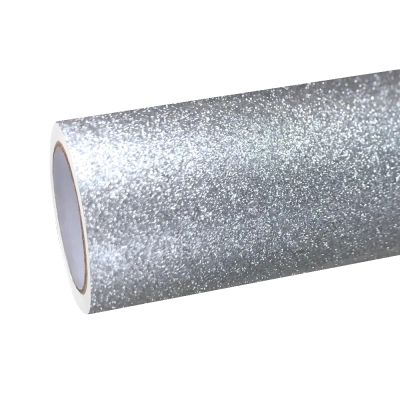 Gloss Metallic Diamond Silver Car Vinyl Wrap 01