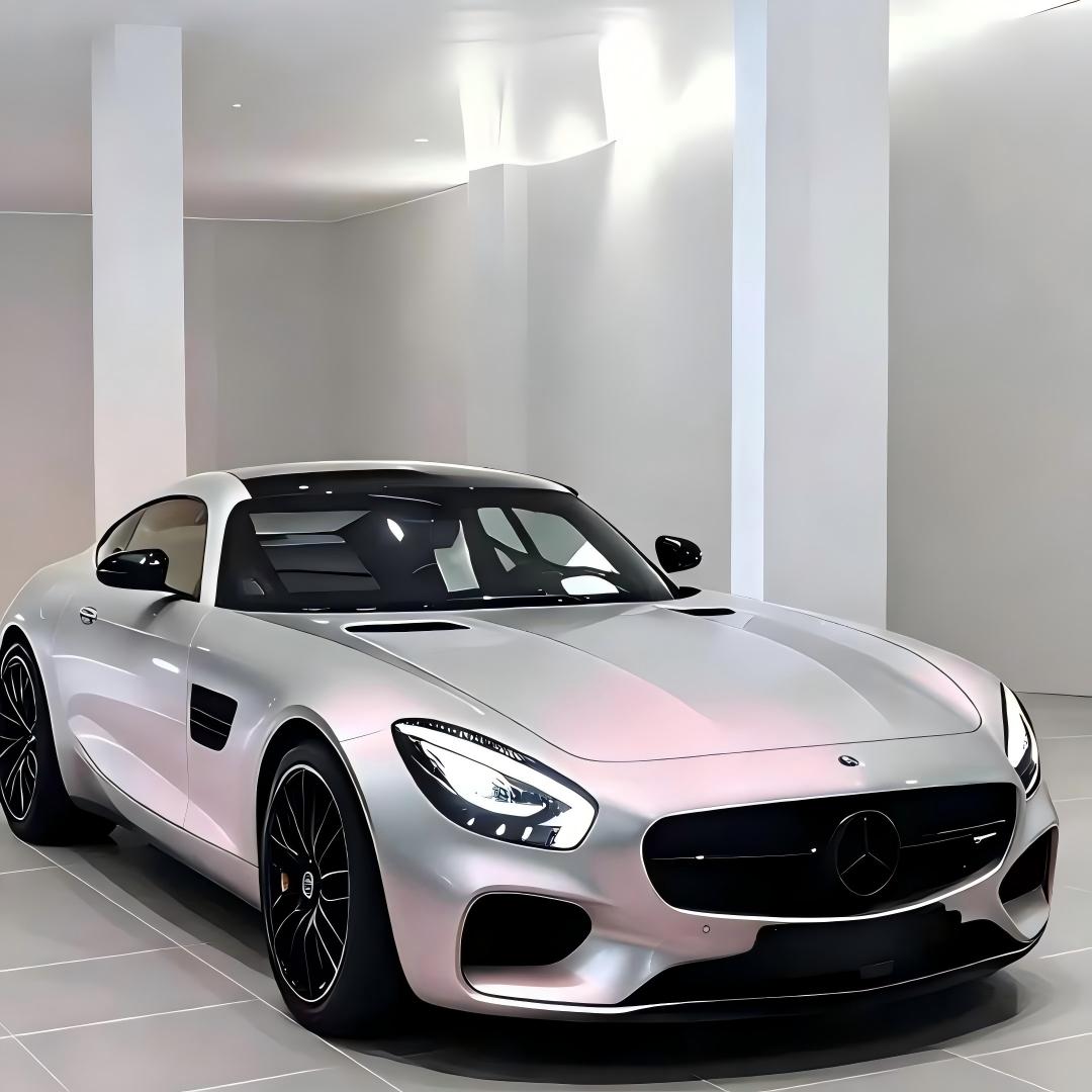 Gloss Metallic Chameleon Silver Sunset Pink Car Vinyl Wrap PET