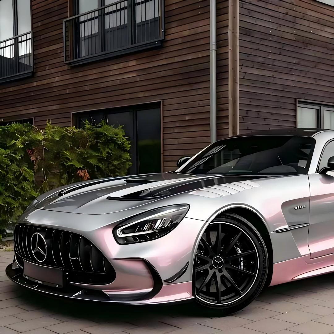 Silver Pink Vinyl Wrap