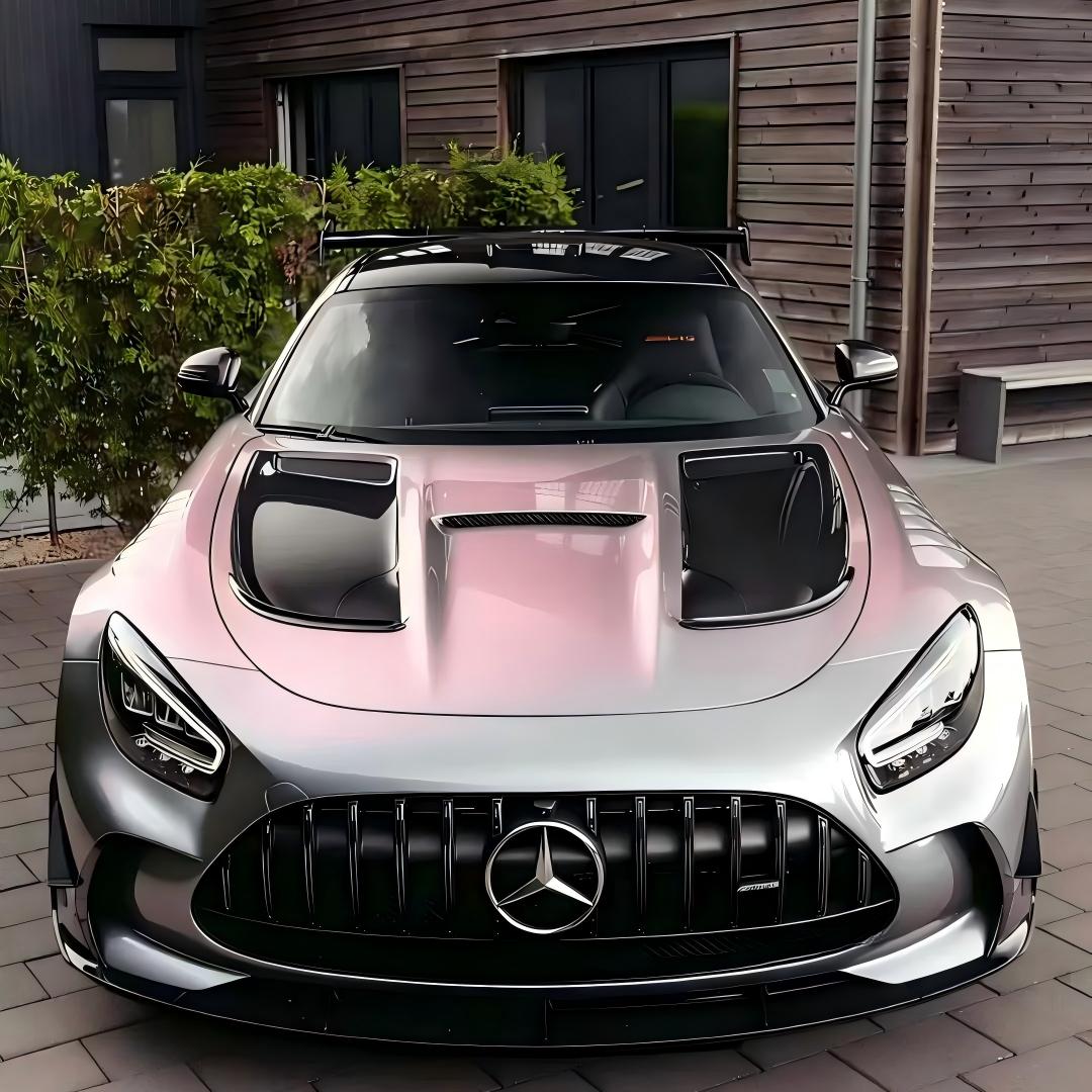 Gloss Metallic Chameleon Silver Sunset Pink Car Vinyl Wrap PET