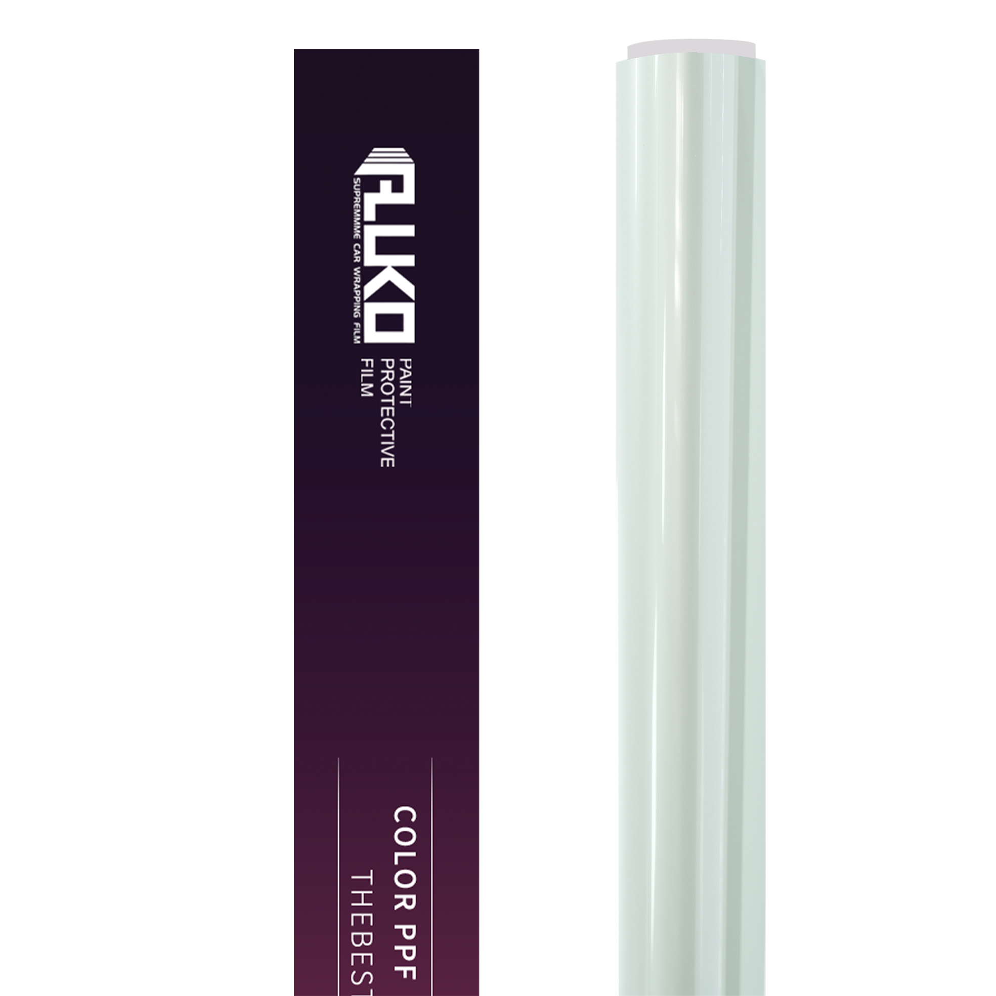 TPU Gloss Liquid Metallic Mousse White Colored PPF Paint Protection Film