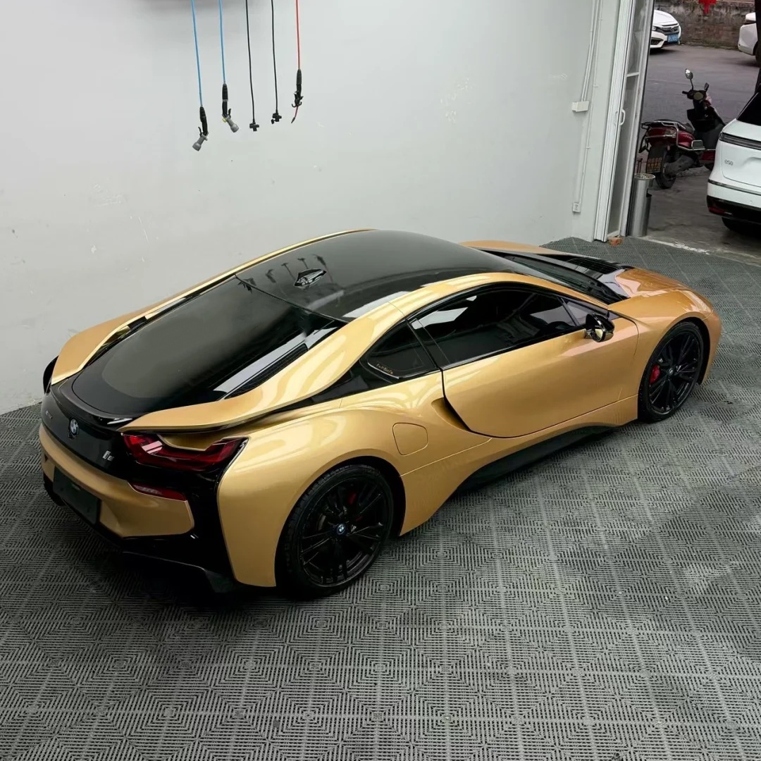 TPU Gloss Milan Gold Colored PPF| Paint Protection Film BMW