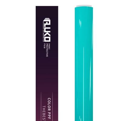 TPU Gloss Turquoise Blue Colored PPF Paint Protection Film 02