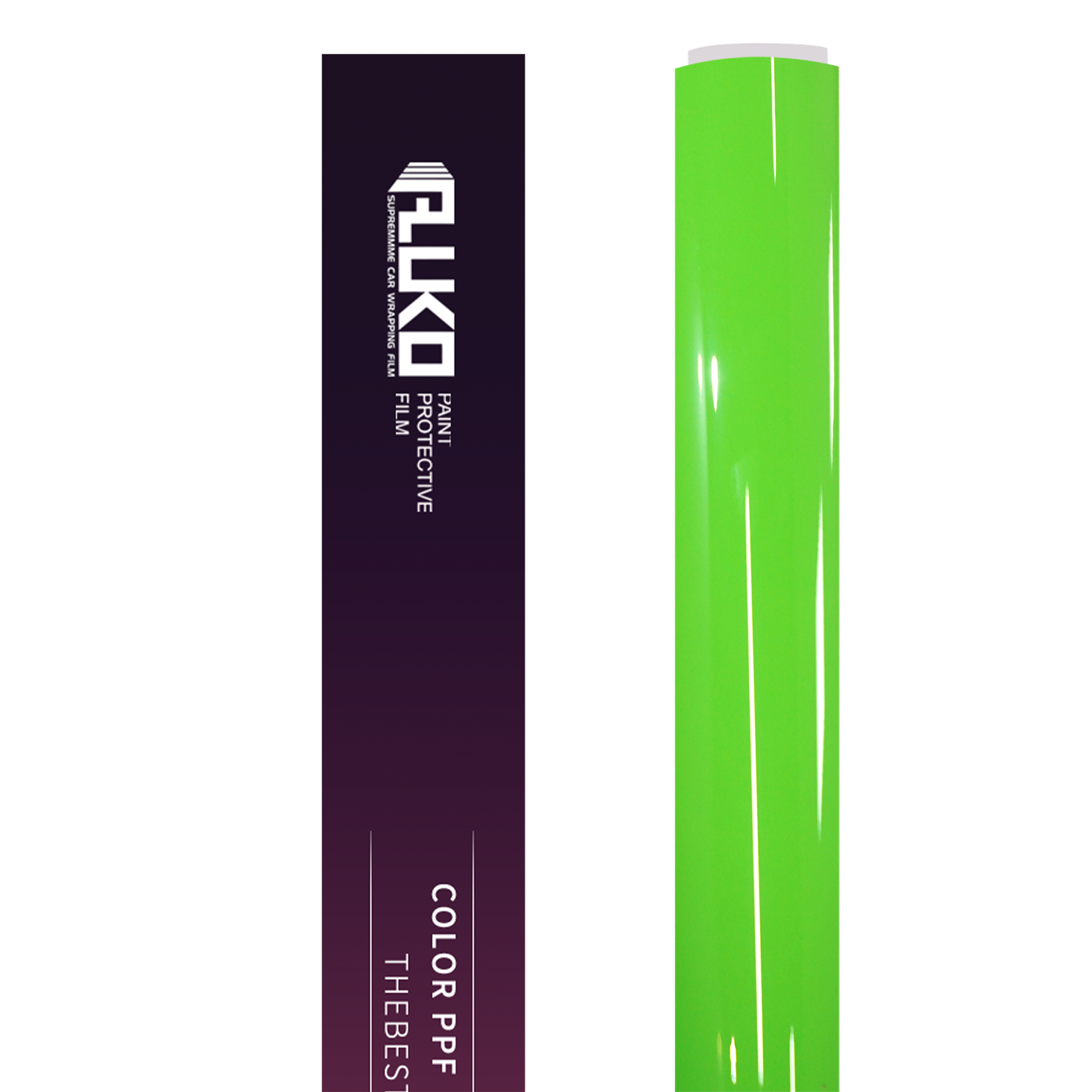 TPU Gloss Viper Green Colored PPF Paint Protection Film