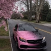 ALUKOVINYL Pink to Black Gradient Custom Printed Vinyl Wrap 
