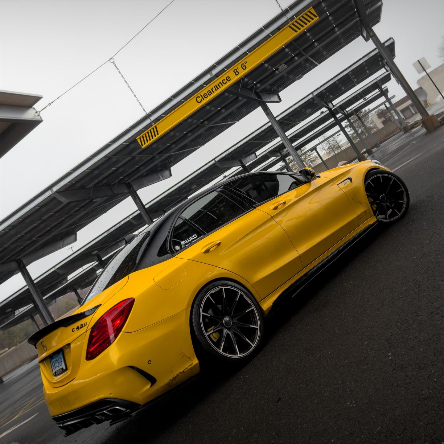 Gloss Metallic Golden Yellow Car Vinyl Wrap PET