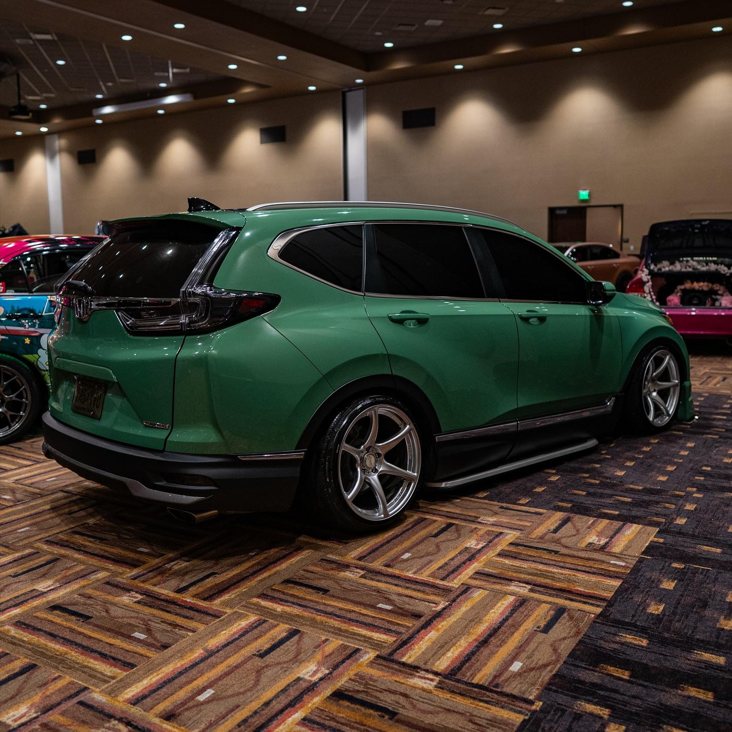 Gloss Porsche Weng Green Car Vinyl Wrap PET 