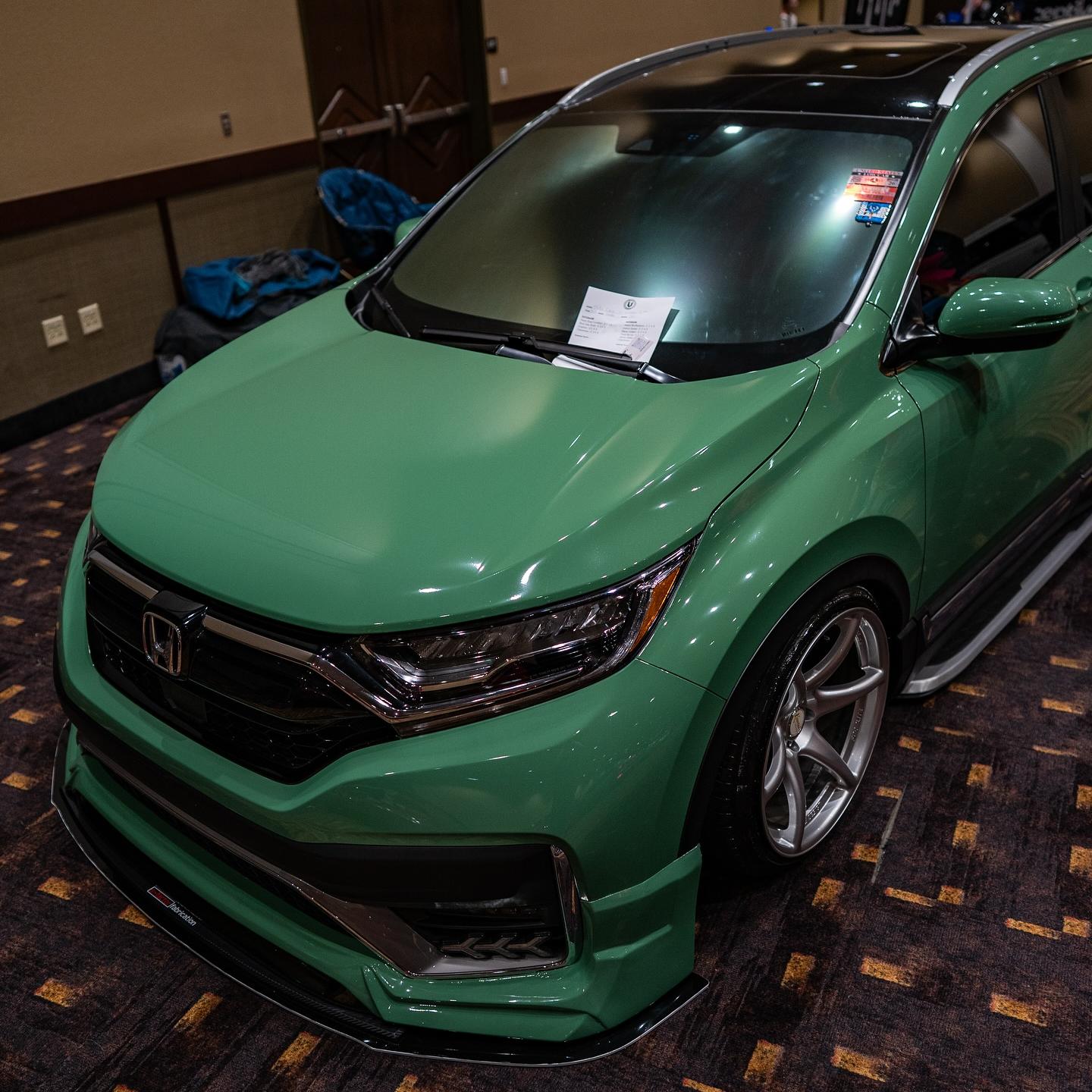 Gloss Porsche Weng Green Car Vinyl Wrap PET 