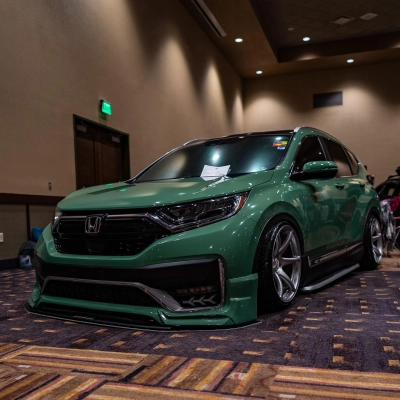 Gloss Porsche Weng Green Car Vinyl Wrap PET  02