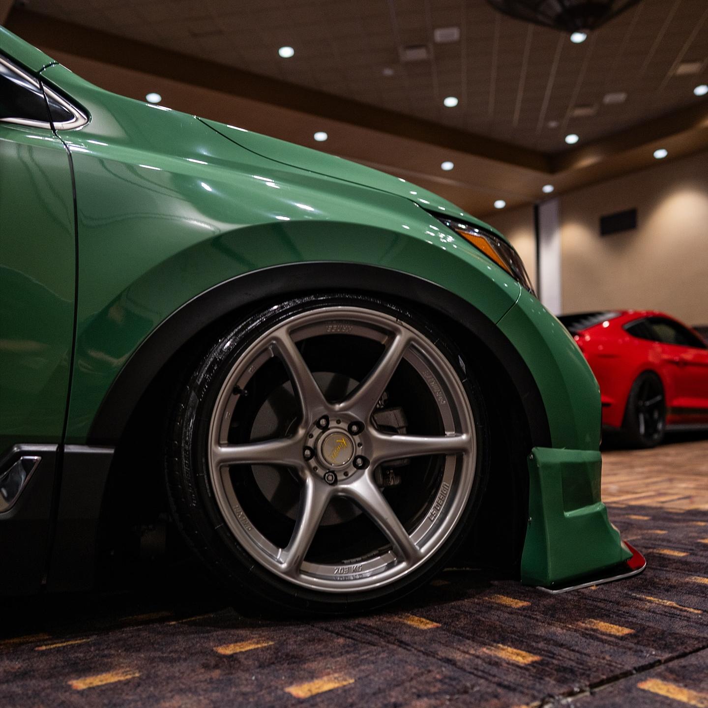 Gloss Porsche Weng Green Car Vinyl Wrap PET 