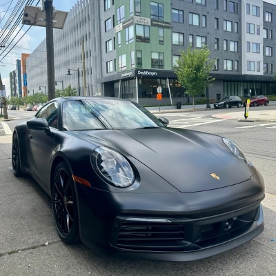 TPU Satin Black Colored PPF Car Paint Protection Film 02