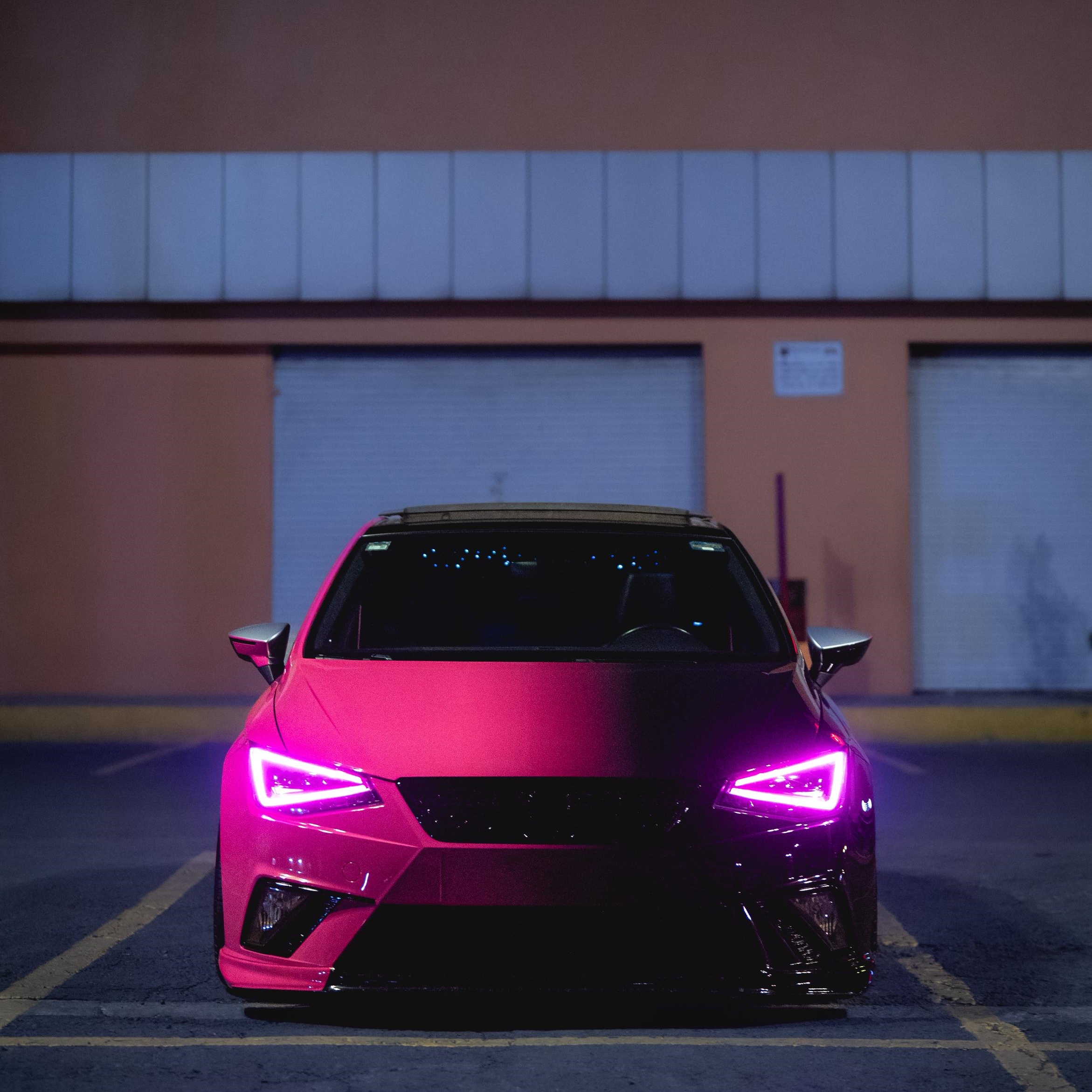 Ruby Star Red To Piano Black Gradient Custom Car Wrap