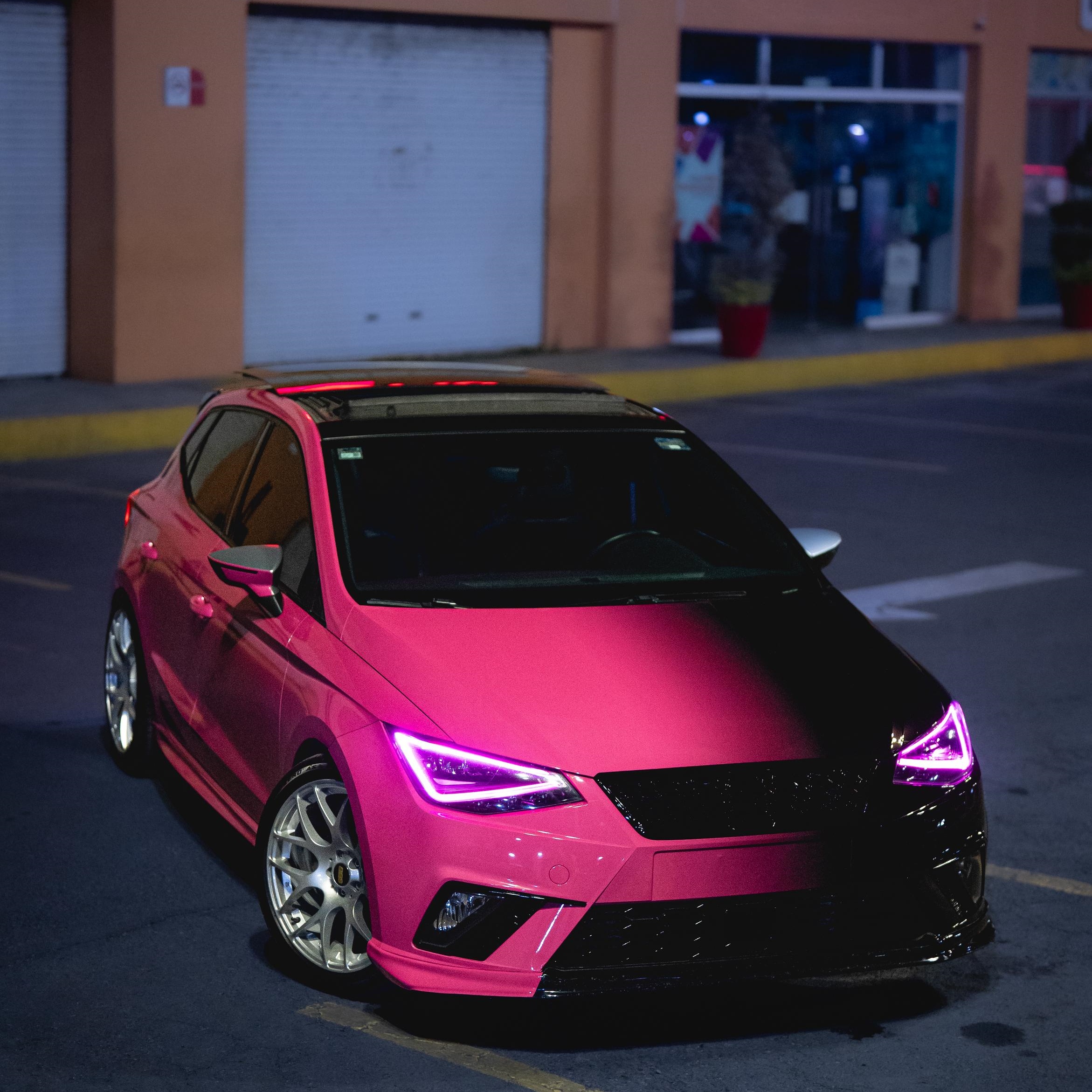 Ruby Star Red To Piano Black Gradient Custom Car Wrap