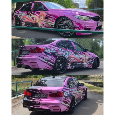 ALUKOVINYL Itasha Anime Custom Design Car Wrap 01