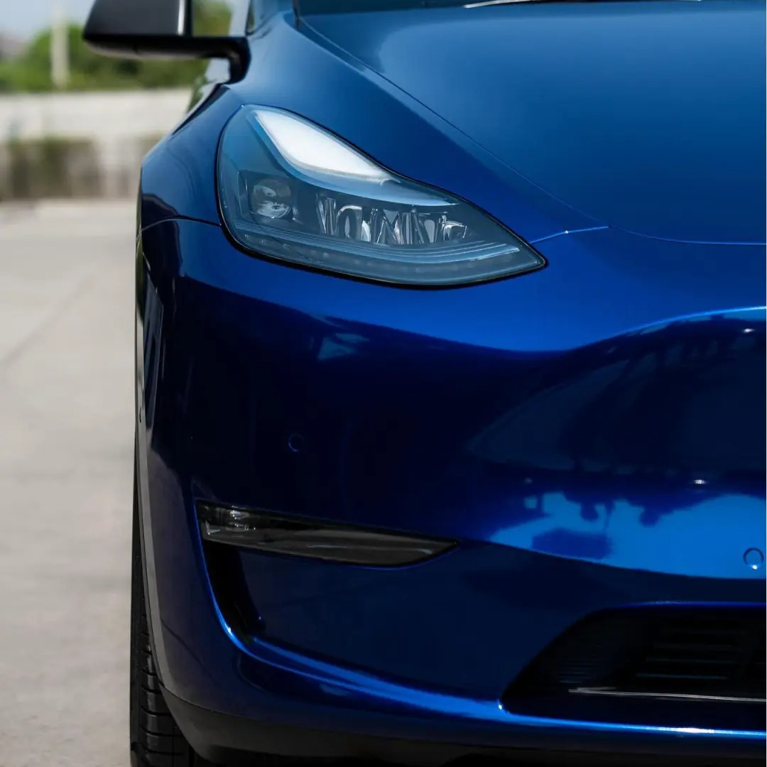 Gloss Metallic Gentian Blue Car Vinyl Wrap