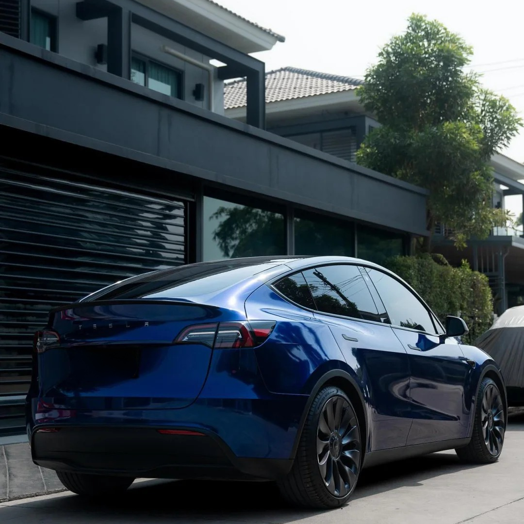 Gloss Metallic Gentian Blue Car Vinyl Wrap