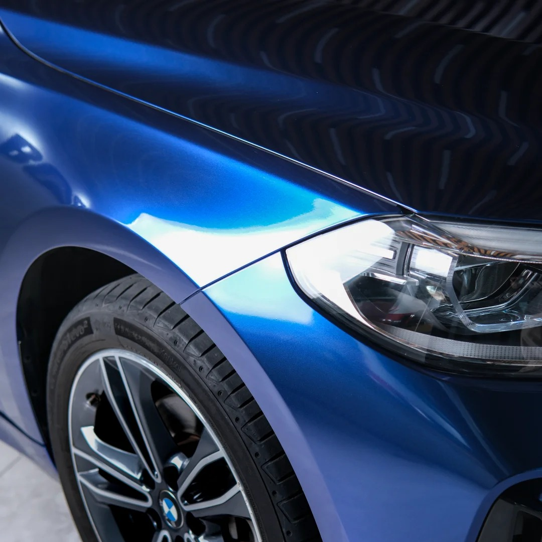 Gloss Metallic Gentian Blue Car Vinyl Wrap