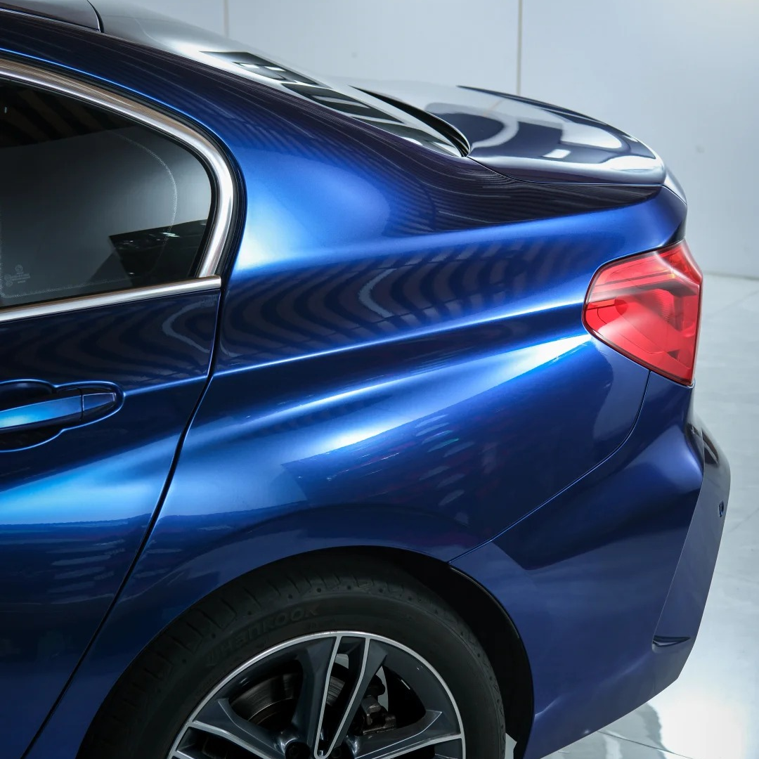 Gloss Metallic Gentian Blue Car Vinyl Wrap