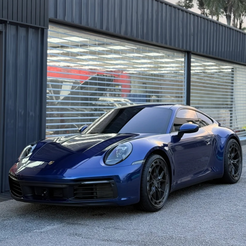 Gloss Metallic Gentian Blue Car Vinyl Wrap