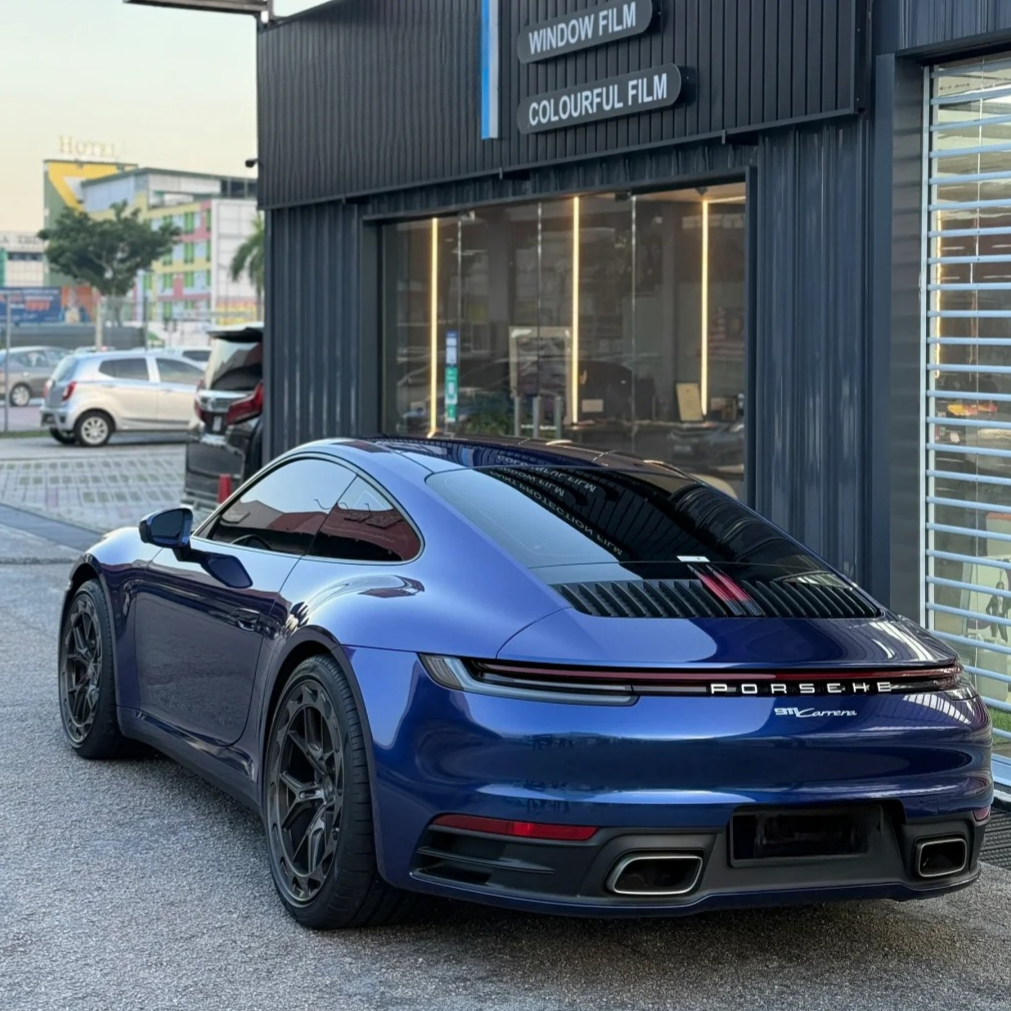 Gloss Metallic Gentian Blue Car Vinyl Wrap