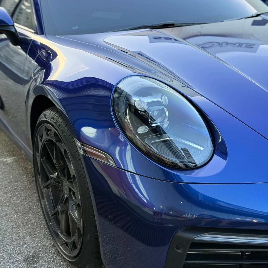 Gloss Metallic Gentian Blue Car Vinyl Wrap