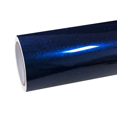Gloss Metallic Gentian Blue Car Vinyl Wrap 01