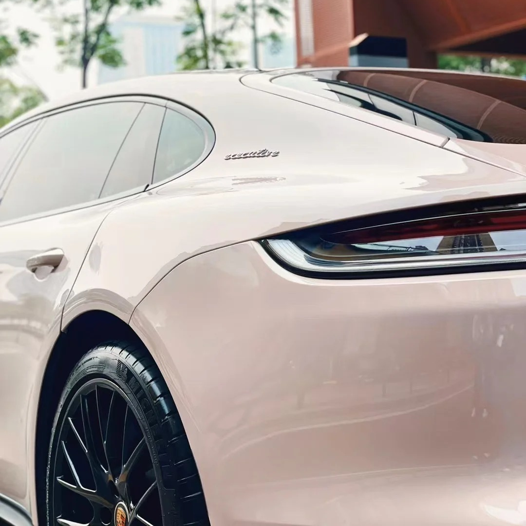 Gloss Metallic Macaron Peach Pink Car Vinyl Wrap