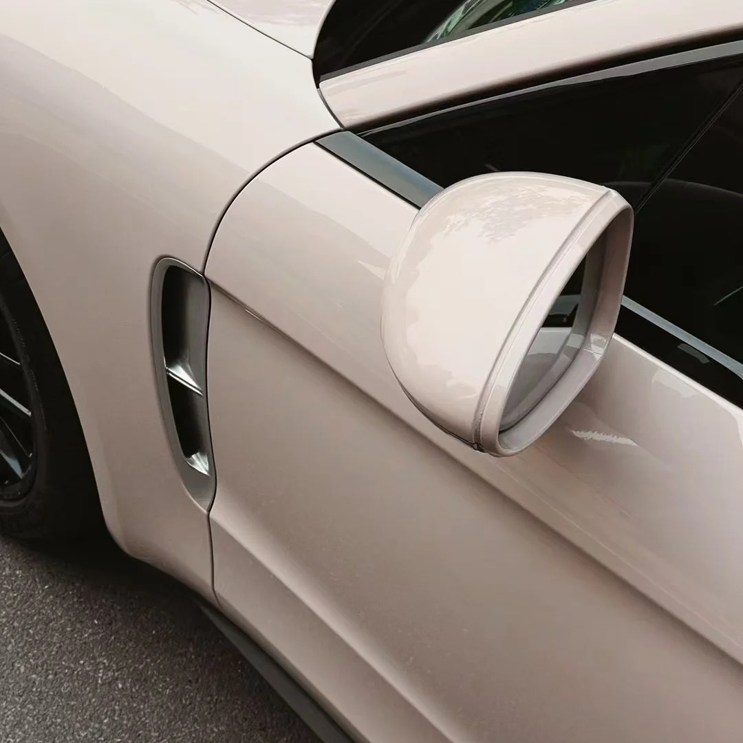 Gloss Metallic Macaron Peach Pink Car Vinyl Wrap