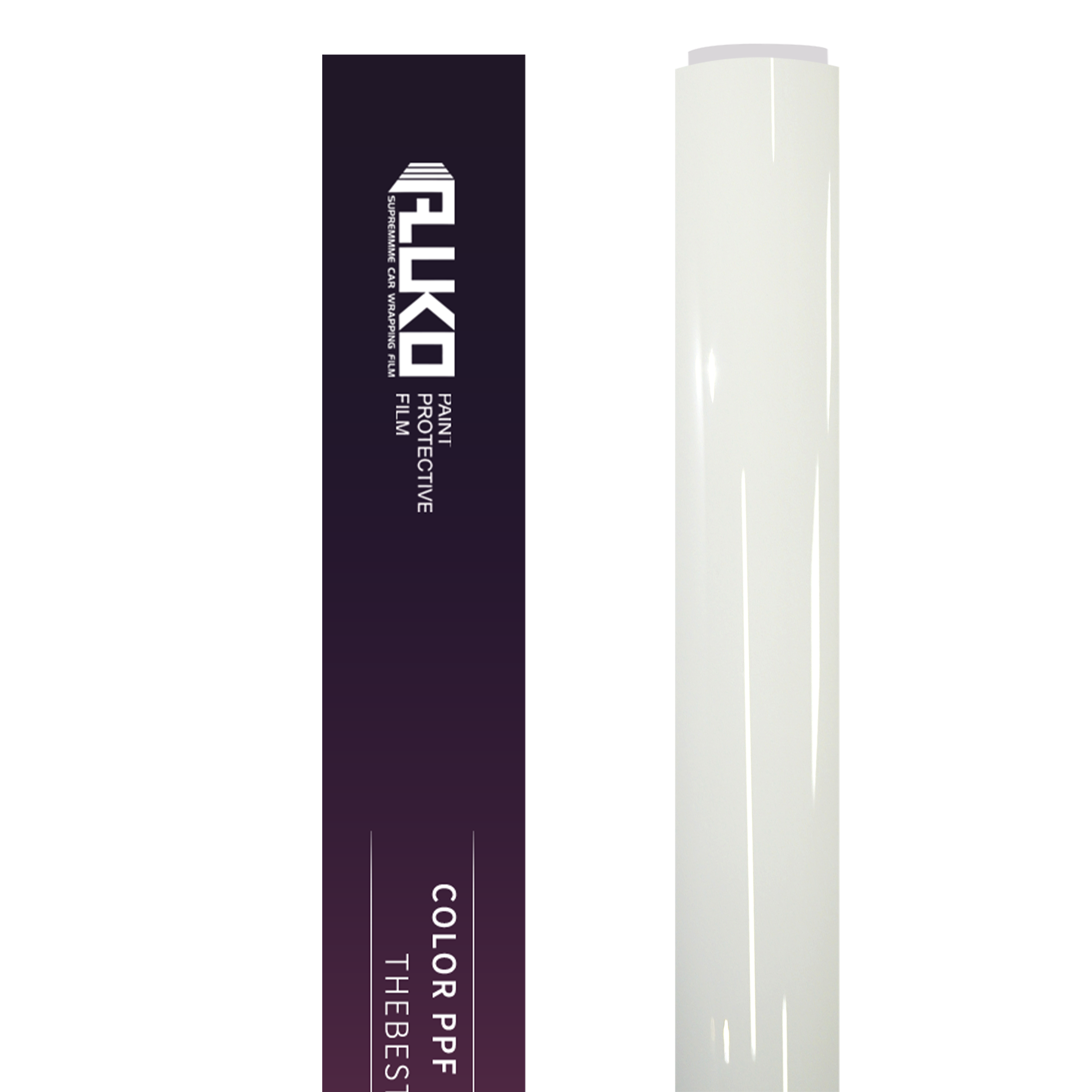 Gloss Elegant White Colored Paint Protection Film